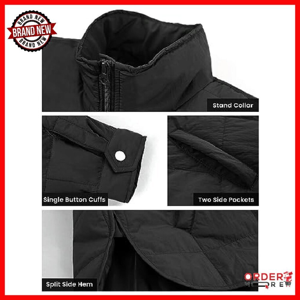Lightweight Packable Puffer Jacket Oversized Fit … - image 3